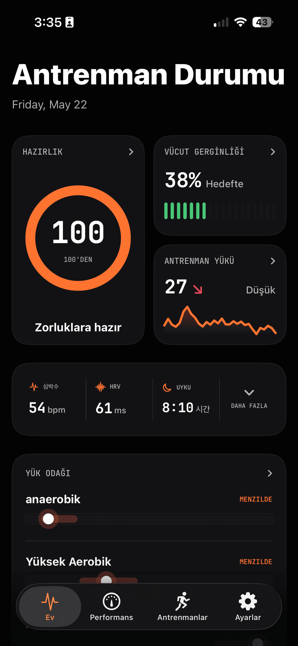 Runbo ana ekranı